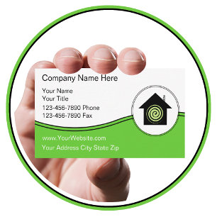 Green Energy Business Cards Visitenkarte
