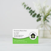 Green Energy Business Cards Visitenkarte (Stehend Vorderseite)