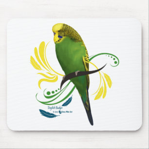Green English Budgie Mousepad