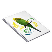 Green English Budgie Notizblock (Rechte Seite)