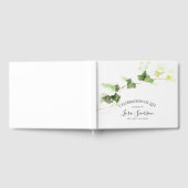 Green English Ivy Celebration of Life Memorial Gästebuch (Voll)