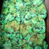 Green English Ivy Nature Watercolor Muster Fleecedecke