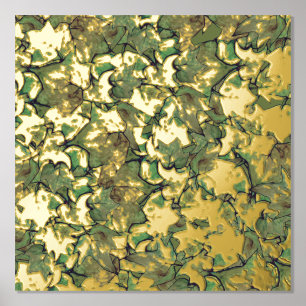 Green English Ivy Nature Watercolor Muster Foliendrucke