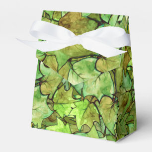 Green English Ivy Nature Watercolor Muster Geschenkschachtel