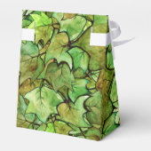 Green English Ivy Nature Watercolor Muster Geschenkschachtel (Rückseite)