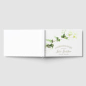 Green English Ivy Watercolor Celebration of Life Gästebuch (Voll)