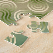 Green Entanglement Geometric Texture Puzzle (Seite)