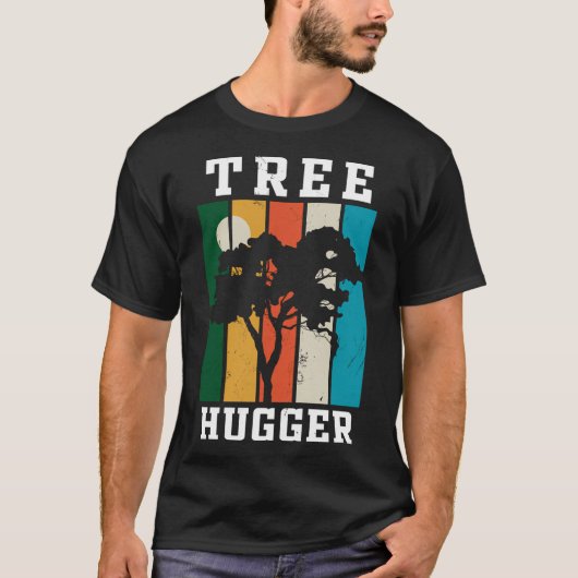 Green Environmentalist Design - Tree Hugger Graphi T-Shirt (Vorderseite)