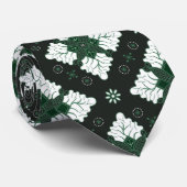 Green ethnic damask batik seamless pattern krawatte (Gerollt)