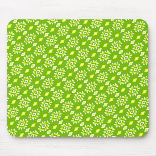 Green Ethnic Pattern Mouse Pad Mousepad (Vorne)