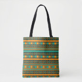 Green Ethno Aztec Tosack Tasche (Vorderseite)