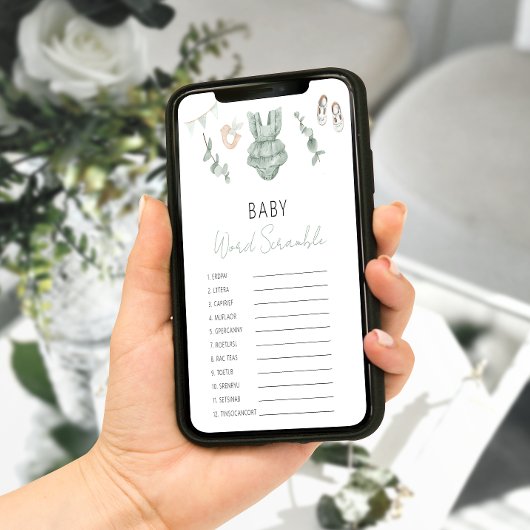 Green Eucalyptus Baby Girl Showroom Poster