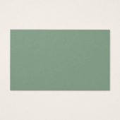 Green Eucalyptus Baby Name Suggestions Card (Rückseite)