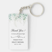 Green Eucalyptus Blätter Probe Abendessen Gefallen Schlüsselanhänger (Rückseite)