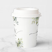Green Eucalyptus Floral Brautparty Pappbecher (Rechts)