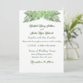 Green Eucalyptus Palm Blätter Elegante Hochzeit (Stehend Vorderseite)