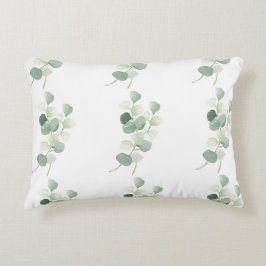 Green Eucalyptus Pastel Leaves Duvet Cover Dekokissen