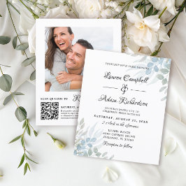 Green Eucalyptus Wedding Einladung