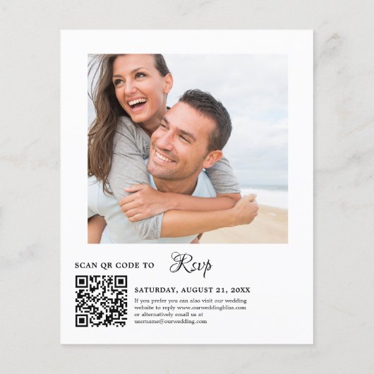 Green Eucalyptus Wedding Einladung (Rückseite)