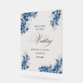 Green Eucalyptus Wedding Welcome Sign Acrylschild (Winkel)