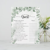 Green Eukalyptus Brautparty Finden Sie das Gast-Sp (Stehend Vorderseite)