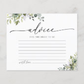 Green Eukalyptus Floral Advertising Card (Vorderseite)