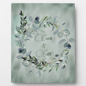 Green Eukalyptus Greenerity Gold Frame Fotoplatte (Vorderseite)