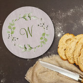 Green Eukalyptus & Leaf-Schriftzeichen Schneidebrett