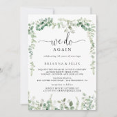 Green Eukalyptus machen wir wieder einmal eine Ern Einladung (Vorderseite)