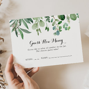 Green Eukalyptus rät wie viele Spielkarten Visitenkarte