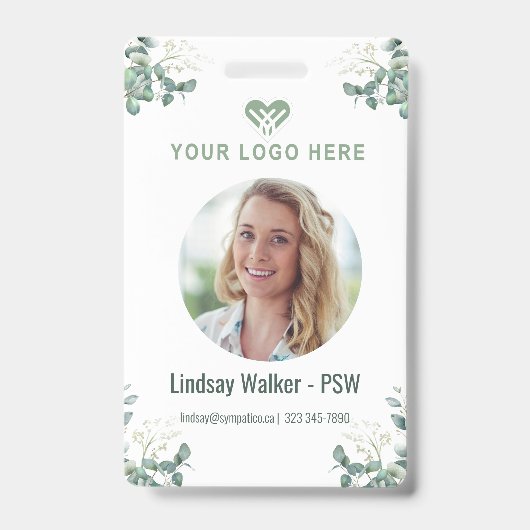 Green Eukalyptus StyleBadge Ausweis (Vorderseite)