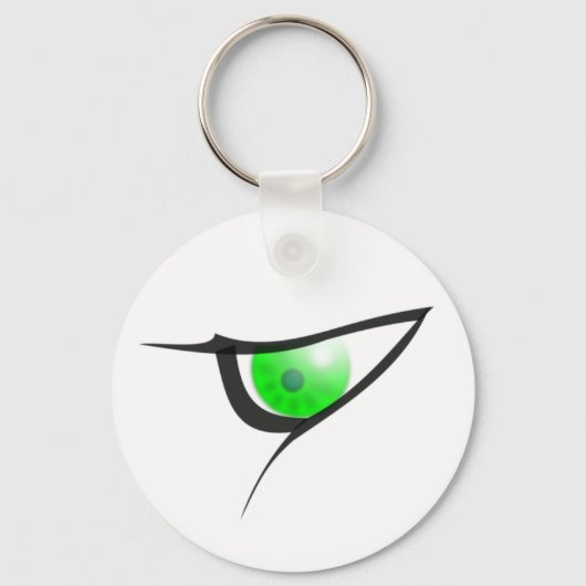 Green Evil Eye Schlüsselanhänger (Vorderseite)