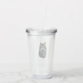 Green Eye Cat  Acryltrinkbecher (Rückseite)