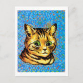 Green Eye Cat, Louis Wain Postkarte (Vorderseite)