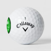 Green Eye Funny Golf Balls Golfball (Logo)