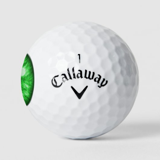 Green Eye Funny Golf Balls Golfball (Logo)