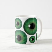 Green Eye Iris Coole benutzerdefinierte Tasse (VorderseiteRechts)