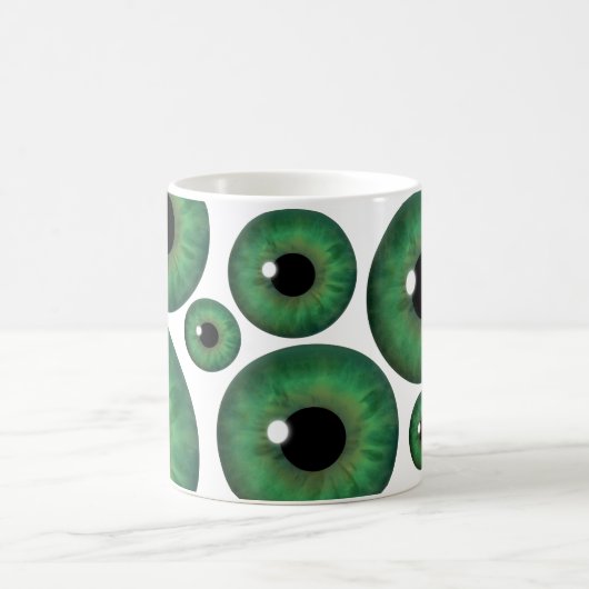 Green Eye Iris Coole benutzerdefinierte Tasse (Mittel)