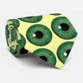Green Eye Iris Cooles Eyball Custom Neck Ties Krawatte (Gerollt)