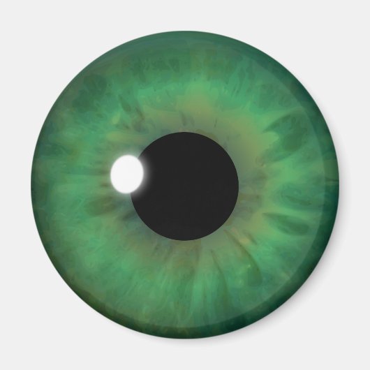 Green Eye Iris Eyeball Coole, kundenspezifische Ro Magnet (Vorne)