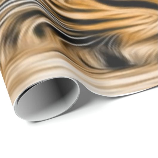 Green Eye Leopard Name Fred Geschenkpapier (Rolleneckpunkt)