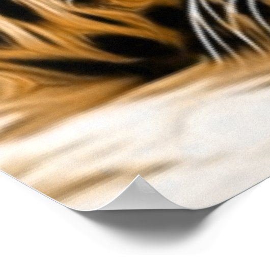 Green Eye Leopard Poster (Ecke)