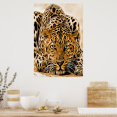 Green Eye Leopard Poster (Küche)