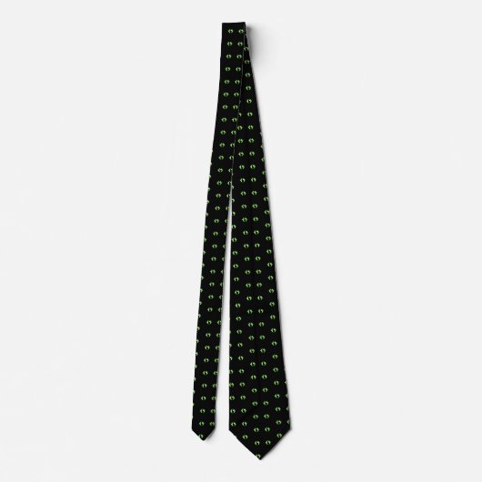 Green Eye Pattern Neck Tie Krawatte (Rückseite)