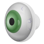 Green Eyeball Zombie Drawer Knob Keramikknauf (Rechts)
