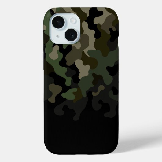 Green Fading Camouflage Case-Mate iPhone Hülle (Rückseite)