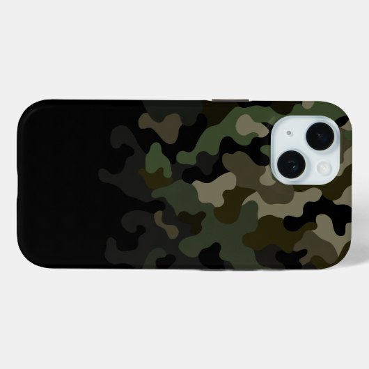 Green Fading Camouflage Case-Mate iPhone Hülle (Rückseite (Horizontal))