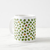 Green Fagus Leaf Muster Kaffeetasse (Vorderseite Links)