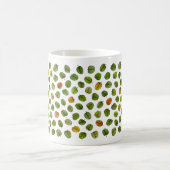 Green Fagus Leaf Muster Kaffeetasse (Mittel)