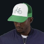 Green Fahrrad Trucker Hat Truckerkappe<br><div class="desc">Niedliches grünes Fahrrad schmückt diesen lustigen LKW-Hut. Handgezeichnete Kunst nur für Sie! Karo meinen Shop für weitere Designs!</div>